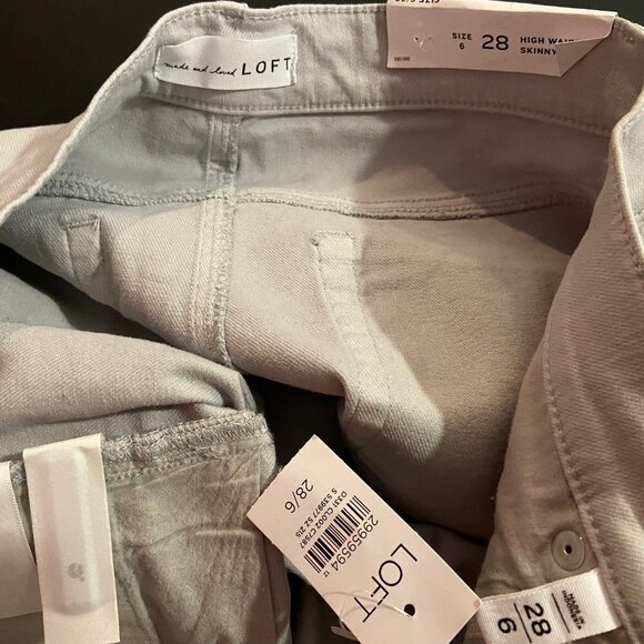 LOFT Women's Tie Dye High Waist Skinny Crop Jeans - Size 28 / 6 - NWT - Picture 5 of 5